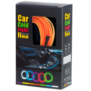 CAR.COOL 5954-3 Ambientné LED osvetlenie do auta, USB, 12V, 5m, oranžová